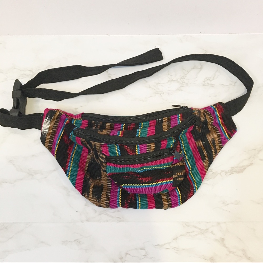 100 % Cotton Fanny pack made in Guatemala.